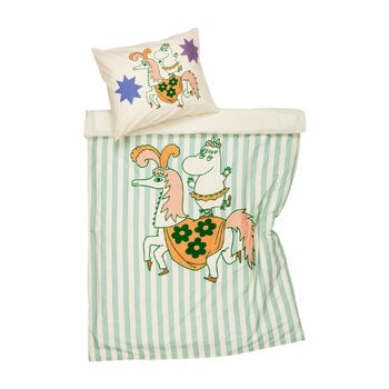 Prodotti Mumin, Parure da letto Moomin, 85 x 125 cm, Circus a strisce, Multicolore