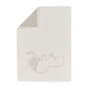 Essuie-mains et gants de toilette, Serviette à main Moomin, 50 x 70 cm, Moomintroll, blanc, Blanc