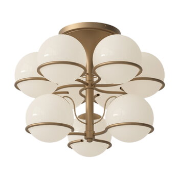 Lampade da soffitto, Lampada da soffitto Model 2042/9, 20 cm, champagne, Bianco