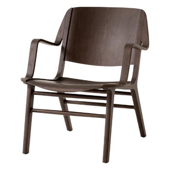 &Tradition AX HM11 lounge chair with armrest, dark stained oak