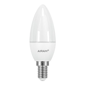 Airam LED Oiva kynt.lamppu, 5W E14 3000K 470lm, himmennettävä