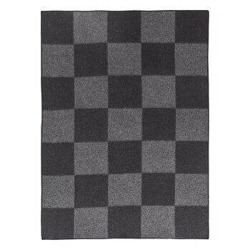 Anno Ala filt, 130 x 180 cm, mörkgrå - svart