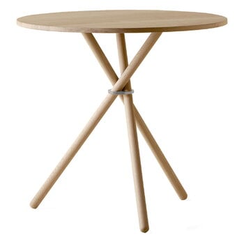 Eberhart Furniture Tavolo da pranzo Aldric, 80 cm, rovere chiaro