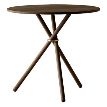 Eberhart Furniture Aldric ruokapöytä, 80 cm, tumma tammi