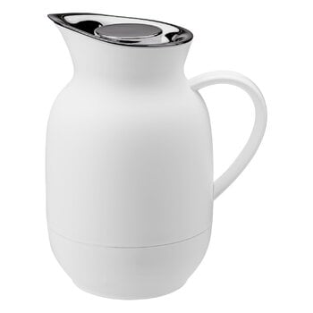 Thermos jugs, Amphora vacuum jug for coffee, 1 L,  soft white, White
