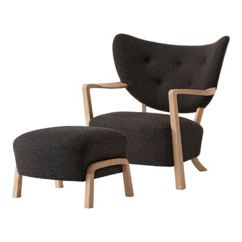 &Tradition Wulff ATD2 lounge chair and ATD3 pouf, Hallingdal 376 - oak