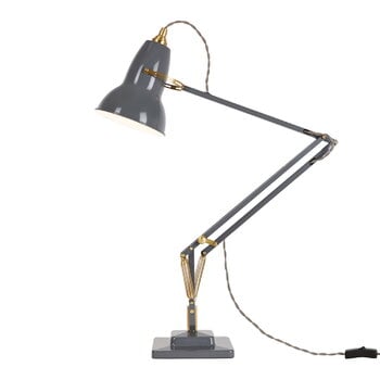 Desk lamps, Original 1227 Brass desk lamp, elephant grey, Gray