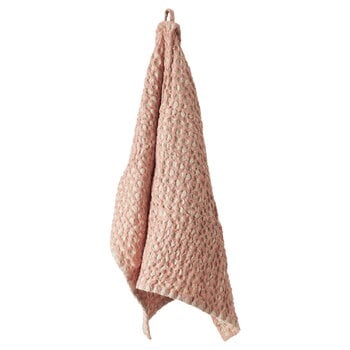 Anno Asciugamano Puro Ruutu, 50 x 70 cm, rosa brumosa - sabbia
