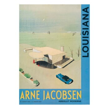 Posters, Arne Jacobsen - Skovshoved Gas Station 1937, A1-poster, Flerfärgad