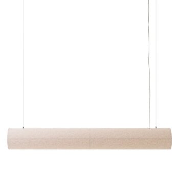 Pendant lamps, Hashira Linear pendant, raw linen, Natural