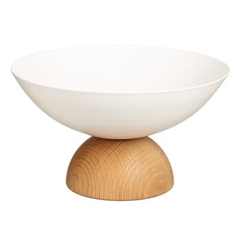 Platters & bowls, Duo bowl, 12 cm, lacquered wood - white, White