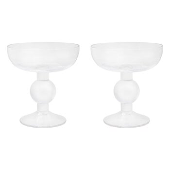 Bowls, Kupla dessert bowl, 2,5 dl, set of 2, clear, Transparent