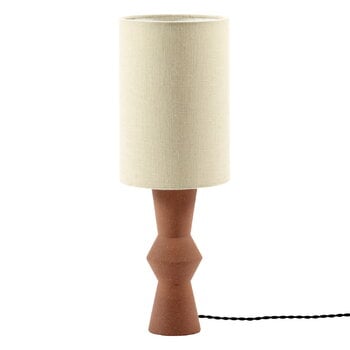 Holiday arrivals, Marie-Ann table lamp, red brown, White