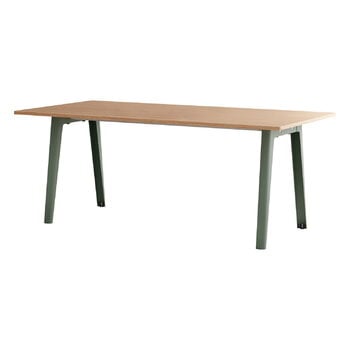 TIPTOE New Modern Tisch, 190 x 95 cm, Eiche - Eukalyptusgrau