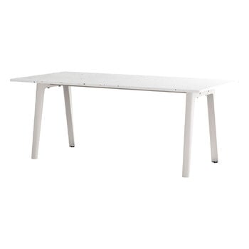 TIPTOE Table New Modern 190 x 95 cm, plastique recyclé - cloudy white