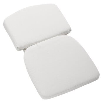 Sedie da patio, Cuscino per seduta e schienale Patio, bianco, Bianco