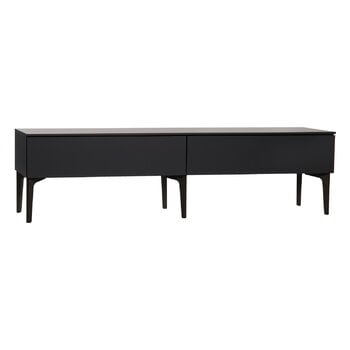 Lundia Meuble Table TV Fuuga avec tiroirs, noir