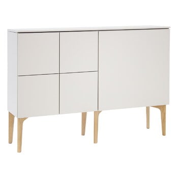 Lundia Credenza Fuuga, ante grandi e piccole, cashmere - rovere