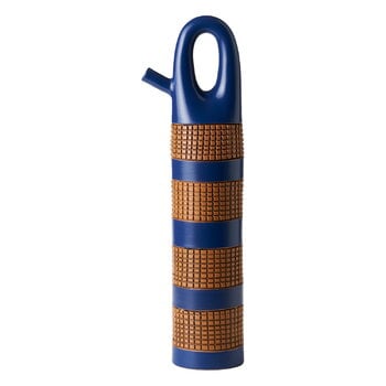 Bitossi Vase with spout,  49,5 cm, blue - terracotta, product image