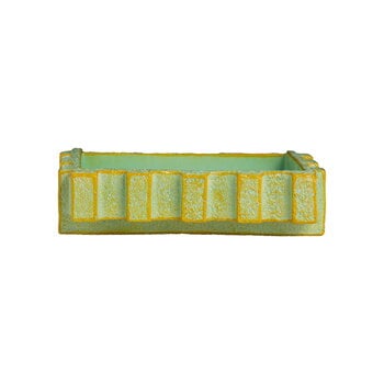 Bitossi Merlate bowl, 36 x 32 x 10 cm, green - yellow