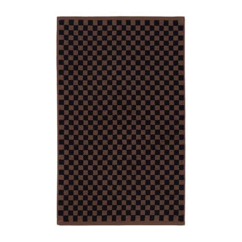 Baina Tapis de bain Beppu, 50 x 80 cm, tabac - noir