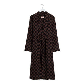 Bathrobes, Bath robe Sulis, tabac - noir, Black