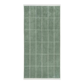 Baina Bath towel Bethell, 70 x 140 cm, sage - chalk