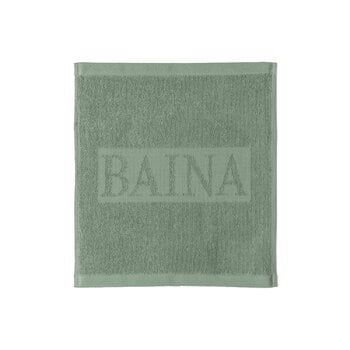 Baina Asciugamano per il viso Agnes, 30 x 30 cm, salvia