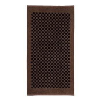 Baina Beach towel Roman, 90 x 170 cm, tabac - noir