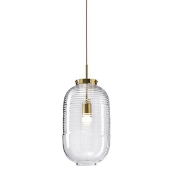 Pendant lamps, Lantern pendant, clear - patina gold, Gold