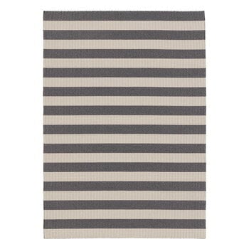 Woodnotes Tapis Big Stripe In-Out, gris chiné - sable clair