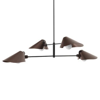 Pendant lamps, Bonnet SC93 chandelier, bronzed - black, Black