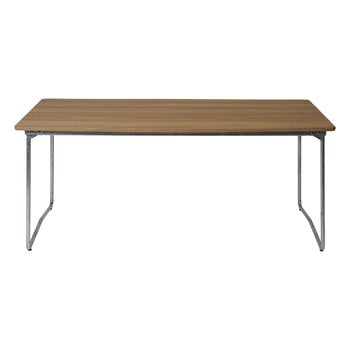 Grythyttan Stålmöbler Table B31, 170 x 92 cm, galvanized steel - oiled oak