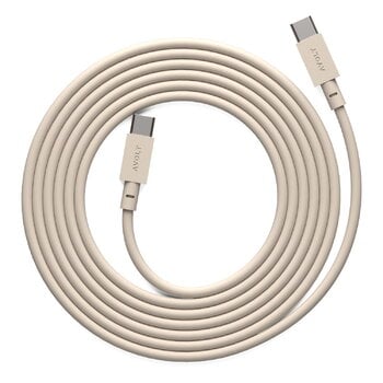 Avolt Cable 1 USB-C to USB-C charging cable, 2 m, Nomad sand