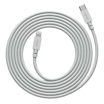 Avolt Cable 1 USB-C to Lightning latauskaapeli, 2 m, harmaa