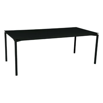 Fermob Table Calvi, 195 x 95 cm, réglisse