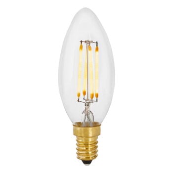 Light bulbs, Candle LED bulb, E14, 4W, clear, Transparent