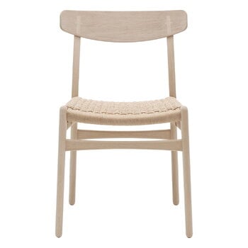 Carl Hansen & Søn CH23 chair, soaped oak - natural cord