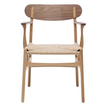 Carl Hansen & Søn CH26 chair, oiled oak and walnut - natural cord
