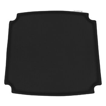 Coussins d’assise, Coussin Wishbone CH24, cuir noir Loke 7150, Noir