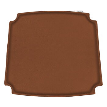 Coussins d’assise, Coussin Wishbone CH24, cuir marron Loke 7748, Marron