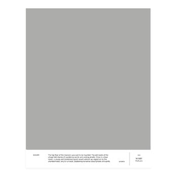 Cover Story Interior paint, 3,6 L, 012 MARY - dark grey