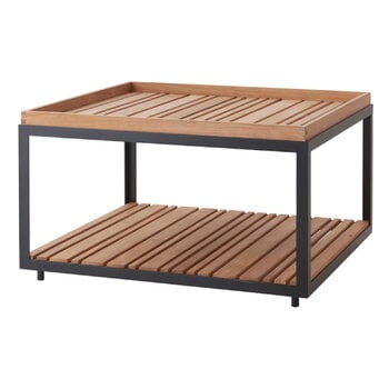 Cane-line Level coffee table, large, teak - lava grey