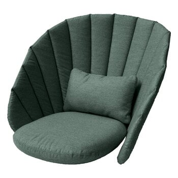 Cane-line Peacock nojatuolin istuintyynysetti, tummanvihreä