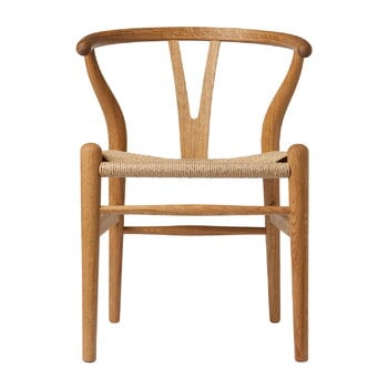 Arredo per bambini, Sedia per bambini CH24 Wishbone, rovere oliato - filo naturale, Naturale