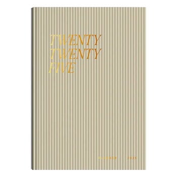 Stationery, Cozy Planner 2025, sand stripes, Beige