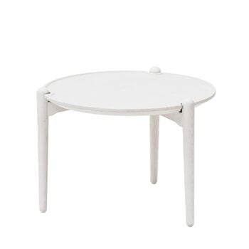 Design House Stockholm Table basse Aria, 50 cm, modèle bas, blanc