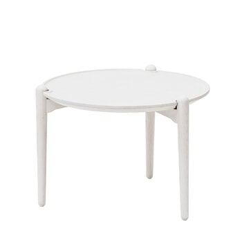 Tables basses, Table basse Aria, 50 cm, modèle bas, blanc, Blanc