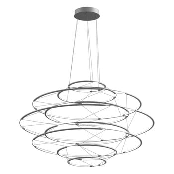 Pendant lamps, Drop 9 pendant, 2700K, satin silver, Silver