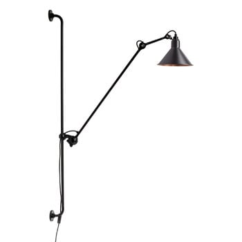 DCWéditions Lampe Gras 214 wall lamp, conic shade, black - copper inside